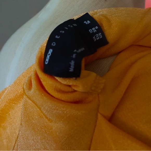 COPY - ASOS DESIGN YELLOW DRESS NEW - Picture 5 of 10